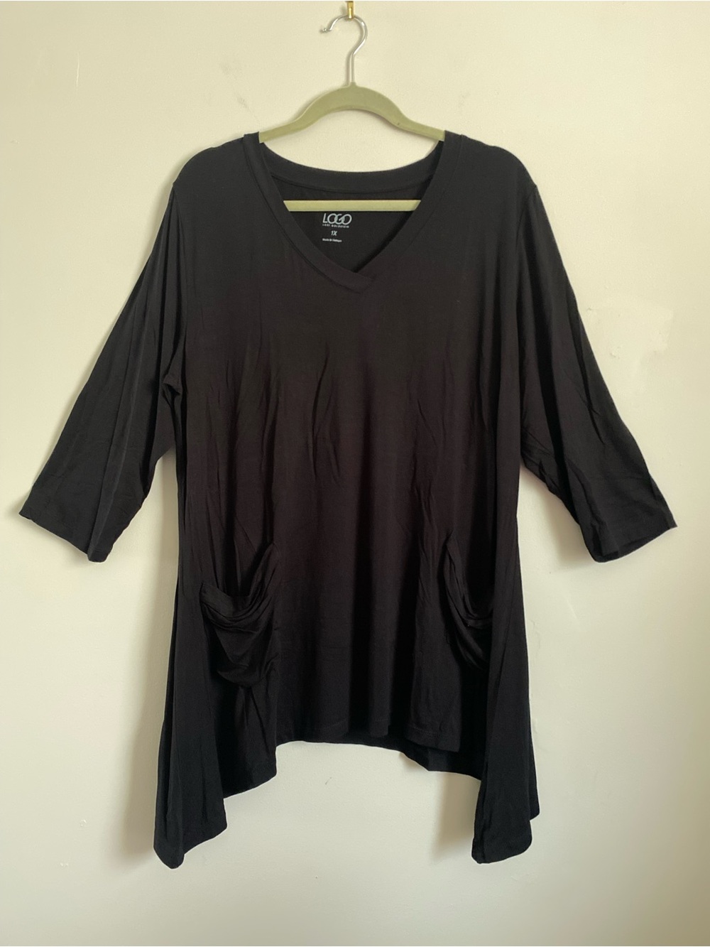 LOGO by Lori Goldstein Tunic 1X Flowy Witchy Grunge Whimsigoth Teacher Festival